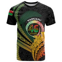 Personalised Vanuatu Independence Day T Shirt July 30 Pig Tusk Long God Yumi Stanap LT14 Black - Polynesian Pride
