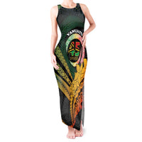Personalised Vanuatu Independence Day Tank Maxi Dress July 30 Pig Tusk Long God Yumi Stanap