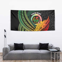 Personalised Vanuatu Independence Day Tapestry July 30 Pig Tusk Long God Yumi Stanap