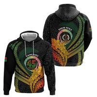 Personalised Vanuatu Independence Day Zip Hoodie July 30 Pig Tusk Long God Yumi Stanap LT14 - Polynesian Pride