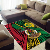 Halo Vanuatu Area Rug Happy 46th Independence Anniversary LT14 - Polynesian Pride