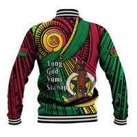 Halo Vanuatu Baseball Jacket Happy 46th Independence Anniversary LT14 - Polynesian Pride