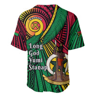 Halo Vanuatu Baseball Jersey Happy 46th Independence Anniversary LT14 - Polynesian Pride