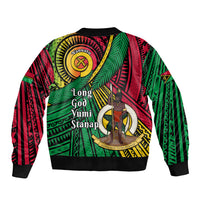 Halo Vanuatu Bomber Jacket Happy 46th Independence Anniversary LT14 - Polynesian Pride