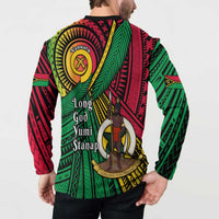 Halo Vanuatu Button Sweatshirt Happy 45th Independence Anniversary LT14 - Polynesian Pride