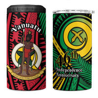 Halo Vanuatu 4 in 1 Can Cooler Tumbler Happy 46th Independence Anniversary LT14 One Size: 16 oz Black - Polynesian Pride