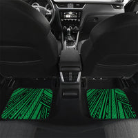 Halo Vanuatu Car Mats Happy 46th Independence Anniversary LT14 Set 2pcs - Back Black - Polynesian Pride