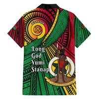 Halo Vanuatu Family Matching Long Sleeve Bodycon Dress and Hawaiian Shirt Happy 45th Independence Anniversary