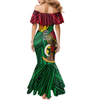 Halo Vanuatu Family Matching Mermaid Dress and Hawaiian Shirt Happy 46th Independence Anniversary LT14 - Polynesian Pride