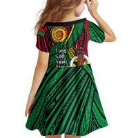 Halo Vanuatu Family Matching Short Sleeve Bodycon Dress and Hawaiian Shirt Happy 46th Independence Anniversary LT14 - Polynesian Pride