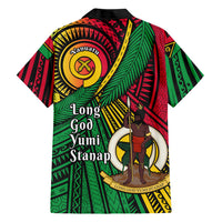 Halo Vanuatu Family Matching Summer Maxi Dress and Hawaiian Shirt Happy 46th Independence Anniversary LT14 - Polynesian Pride