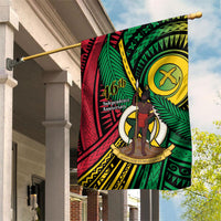Halo Vanuatu Garden Flag Happy 46th Independence Anniversary LT14 House Flag Black - Polynesian Pride