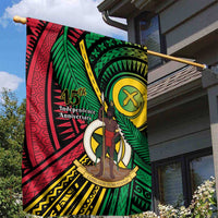 Halo Vanuatu Garden Flag Happy 45th Independence Anniversary
