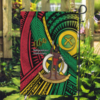 Halo Vanuatu Garden Flag Happy 46th Independence Anniversary LT14 Garden Flag Black - Polynesian Pride