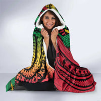 Halo Vanuatu Hooded Blanket Happy 45th Independence Anniversary LT14 - Polynesian Pride