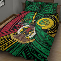 Halo Vanuatu Quilt Bed Set Happy 46th Independence Anniversary LT14 - Polynesian Pride