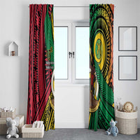 Halo Vanuatu Window Curtain Happy 45th Independence Anniversary LT14 - Polynesian Pride