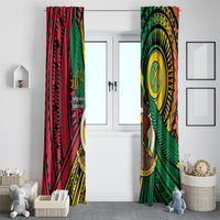Halo Vanuatu Window Curtain Happy 46th Independence Anniversary LT14 - Polynesian Pride