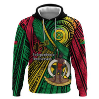 Halo Vanuatu Zip Hoodie Happy 46th Independence Anniversary LT14 - Polynesian Pride