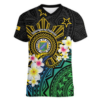 Lalawigan ng Palawan Women V-Neck T-Shirt Philippines Province Land of Promise