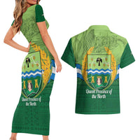 Isabela Philippines Couples Matching Short Sleeve Bodycon Dress and Hawaiian Shirt Queen Province Of The North