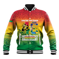 Vanuatu Indipendens Dei Baseball Jacket Yumi 46th Independence Anniversary LT14 Unisex Reggae - Polynesian Pride