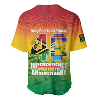 Vanuatu Indipendens Dei Baseball Jersey Yumi 46th Independence Anniversary LT14 - Polynesian Pride