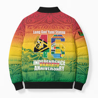 Vanuatu Indipendens Dei Bomber Puffer Jacket Yumi 46th Independence Anniversary LT14 - Polynesian Pride
