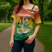 Vanuatu Indipendens Dei Cross Shoulder Shirt Yumi 46th Independence Anniversary LT14 - Polynesian Pride