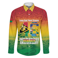 Vanuatu Indipendens Dei Family Matching Off Shoulder Maxi Dress and Hawaiian Shirt Yumi 46th Independence Anniversary