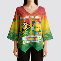 Vanuatu Indipendens Dei Kimono Sleeve Blouse Yumi 46th Independence Anniversary LT14 - Polynesian Pride