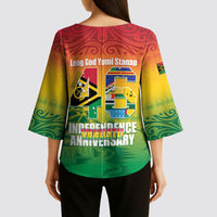 Vanuatu Indipendens Dei Kimono Sleeve Blouse Yumi 46th Independence Anniversary LT14 - Polynesian Pride