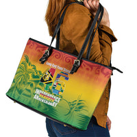 Vanuatu Indipendens Dei Leather Tote Bag Yumi 46th Independence Anniversary