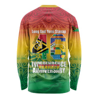 Vanuatu Indipendens Dei Long Sleeve Shirt Yumi 46th Independence Anniversary LT14 - Polynesian Pride