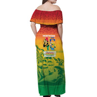 Vanuatu Indipendens Dei Off Shoulder Maxi Dress Yumi 46th Independence Anniversary LT14 - Polynesian Pride