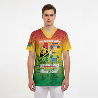 Vanuatu Indipendens Dei Scrub Top Yumi 46th Independence Anniversary LT14 - Polynesian Pride