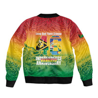 Vanuatu Indipendens Dei Sleeve Zip Bomber Jacket Yumi 46th Independence Anniversary LT14 - Polynesian Pride