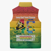 Vanuatu Indipendens Dei Sleeveless Puffer Jacket Yumi 46th Independence Anniversary LT14 - Polynesian Pride