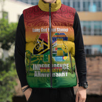 Vanuatu Indipendens Dei Sleeveless Puffer Jacket Yumi 46th Independence Anniversary LT14 - Polynesian Pride