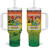 Vanuatu Indipendens Dei Tumbler With Handle Yumi 46th Independence Anniversary LT14 One Size: 40 oz Reggae - Polynesian Pride