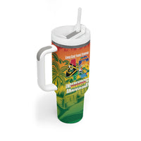 Vanuatu Indipendens Dei Tumbler With Handle Yumi 46th Independence Anniversary LT14 - Polynesian Pride