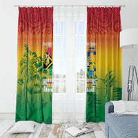 Vanuatu Indipendens Dei Window Curtain Yumi 46th Independence Anniversary LT14 - Polynesian Pride