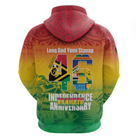 Vanuatu Indipendens Dei Zip Hoodie Yumi 46th Independence Anniversary LT14 - Polynesian Pride