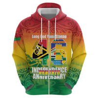 Vanuatu Indipendens Dei Zip Hoodie Yumi 46th Independence Anniversary LT14 - Polynesian Pride