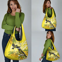 Bellbird New Zealand Grocery Bag Korimako Kowhai Maori Pattern LT14 - Polynesian Pride