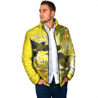 Bellbird New Zealand Padded Jacket Korimako Kowhai Maori Pattern LT14 - Polynesian Pride