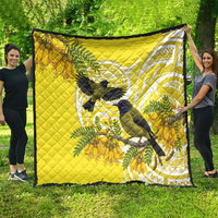 Bellbird New Zealand Quilt Korimako Kowhai Maori Pattern LT14 - Polynesian Pride