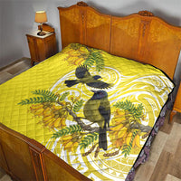 Bellbird New Zealand Quilt Korimako Kowhai Maori Pattern LT14 - Polynesian Pride