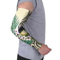 Endemic Tomtit New Zealand Arm Sleeves Miromiro Manuka Silver Fern Maori Pattern LT14 - Polynesian Pride