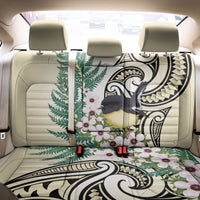Endemic Tomtit New Zealand Back Car Seat Cover Miromiro Manuka Silver Fern Maori Pattern LT14 - Polynesian Pride